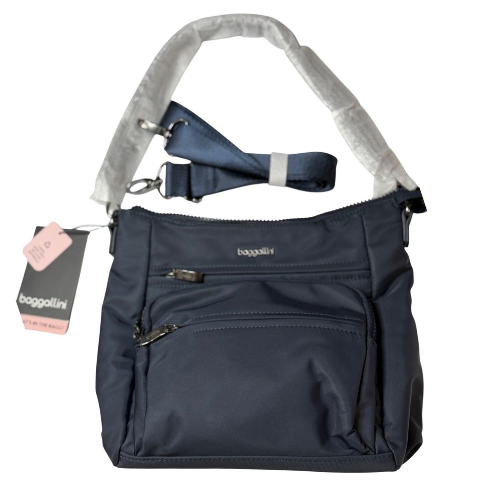 Baggallini Nolita RFID Convertible Crossbody French Navy Blue Travel Bag Comfort
